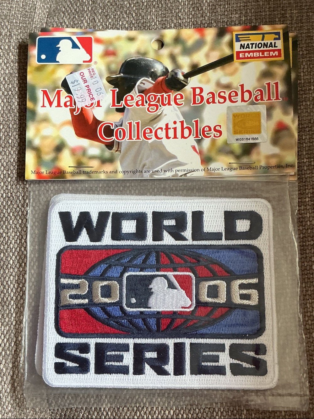 MLB World Series 2006 Embroidered Patch - Red, Blue, White, Black